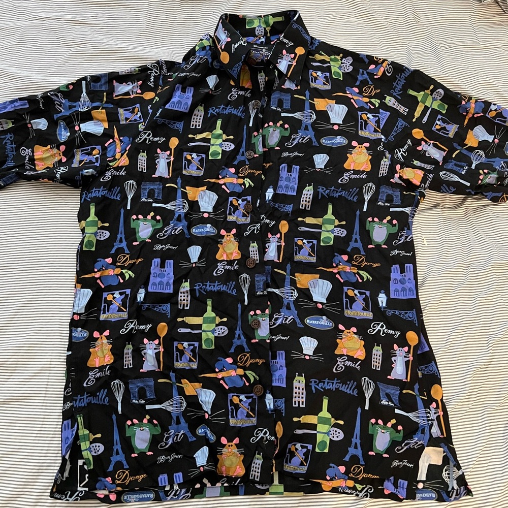 Reyn Spooner Black Graphic Men's Shirt